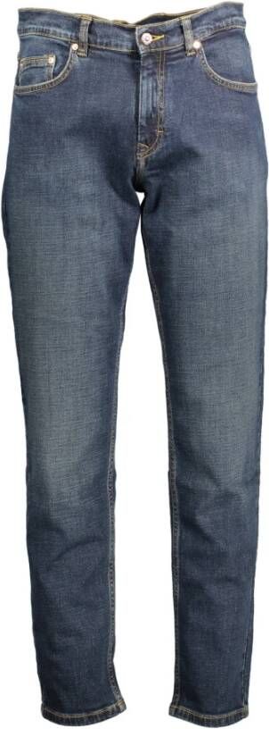 Harmont & Blaine Men Clothing Trousers Denim Aw22 Blauw Heren