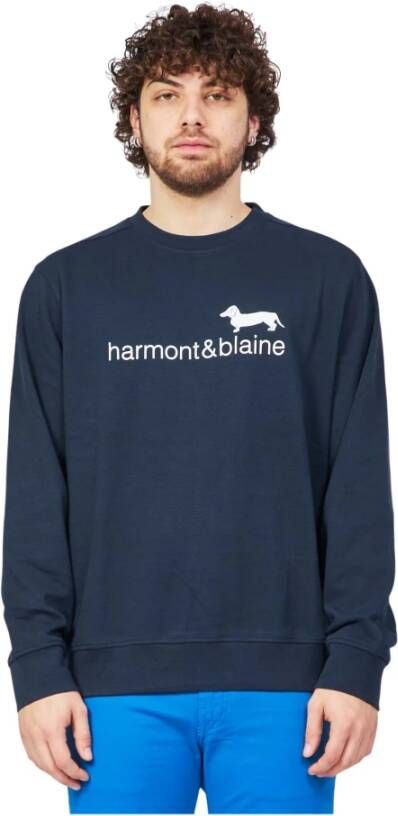 Harmont & Blaine Sweatshirt Blauw Heren