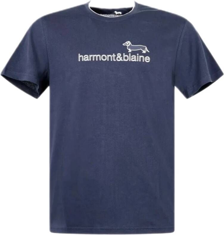 Harmont & Blaine T-Shirts Blauw Heren