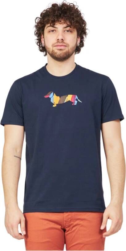 Harmont & Blaine T-Shirts Blauw Heren