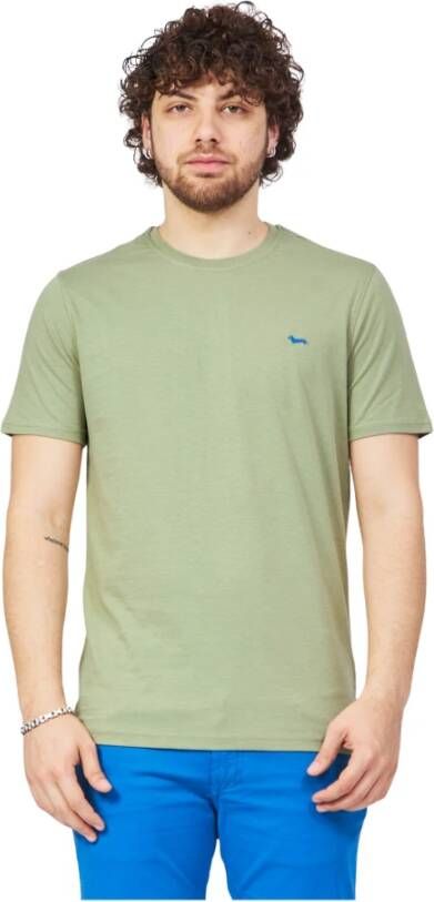 Harmont & Blaine Green Cotton T-Shirt Groen Heren