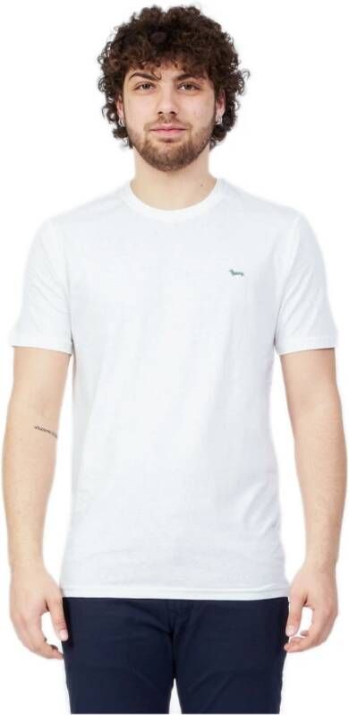 Harmont & Blaine Witte Heren T-shirt met Borduursel Wit Heren