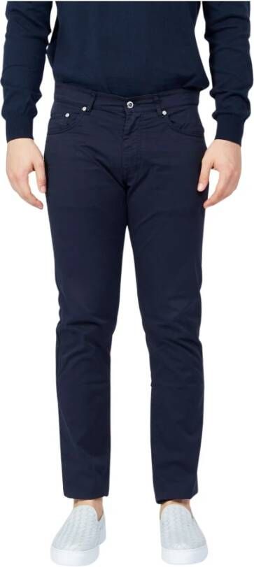Harmont & Blaine Slim-Fit Katoenen Jeans Broek Blue Heren