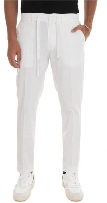 Harmont & Blaine Trousers with lace tie Wit Heren