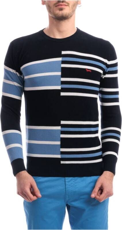 Harmont & Blaine Trui met ronde hals Blauw Heren