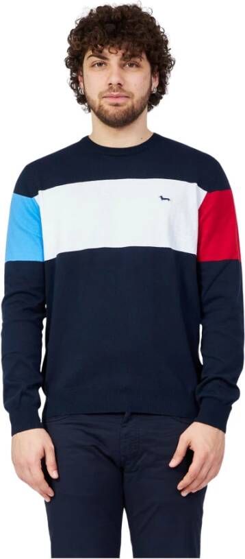 Harmont & Blaine Trui met ronde hals Blauw Heren