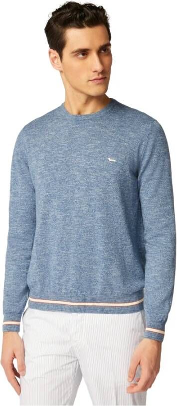 Harmont & Blaine Trui met ronde hals Blauw Heren