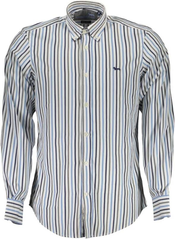 Harmont & Blaine White Cotton Overhemd Meerkleurig Heren