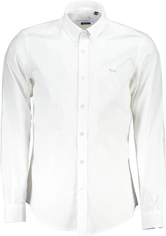 Harmont & Blaine White Cotton Shirt Wit Heren