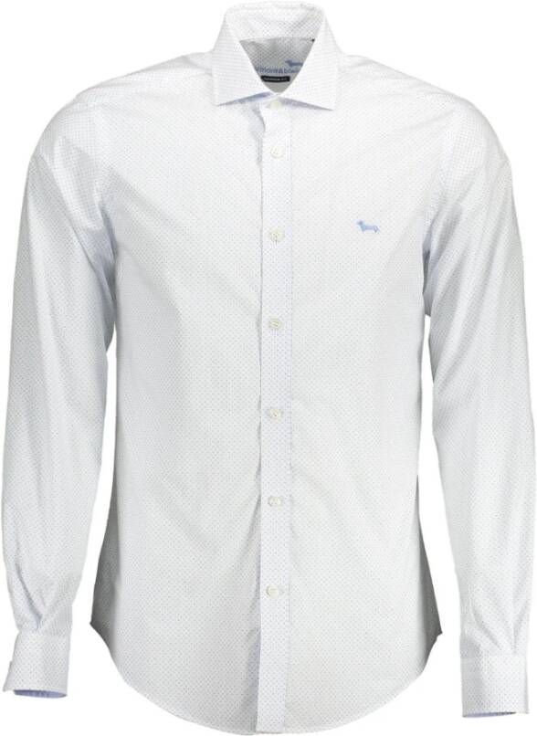 Harmont & Blaine Witte Katoenen Overhemd met Franse Kraag White Heren