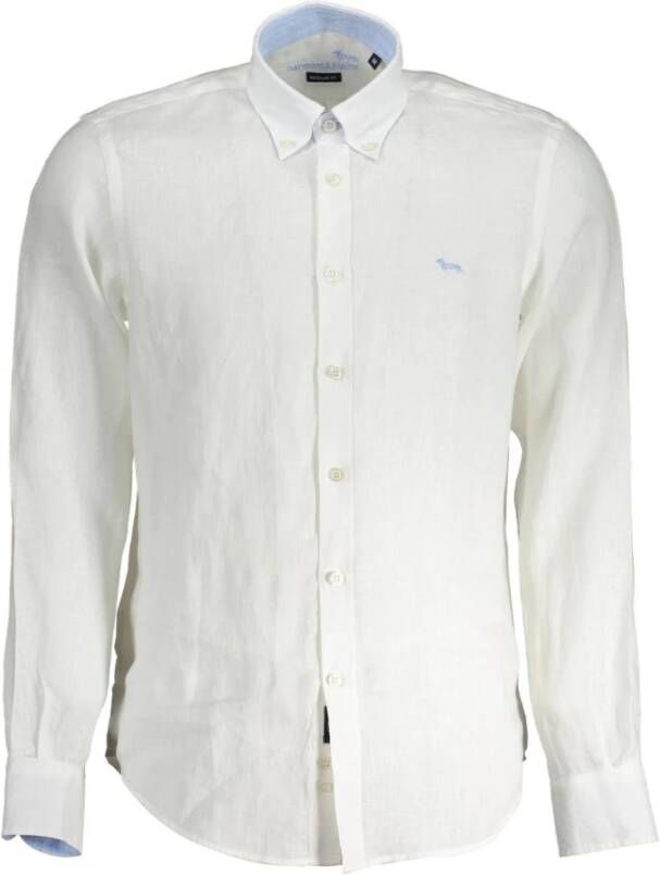 Harmont & Blaine White Linen Shirt Wit Heren