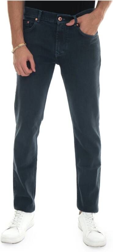 Harmont & Blaine Heren Straight Jeans Hoogwaardige Stof Blue Heren