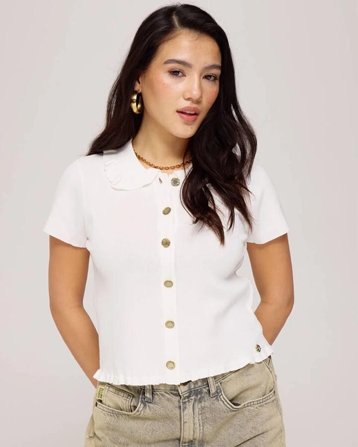 HARPER & YVE Dames Tops & T-shirts Semmy-ss Ecru