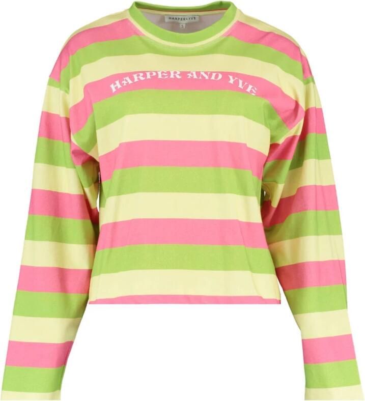 Harper & Yve Lange Mouw Top Ss24T503 Multicolor Dames