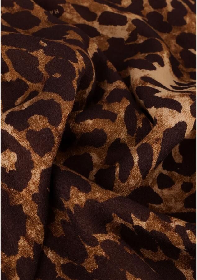 HARPER & YVE maxi jurk LEXIE met panterprint bruin zwart