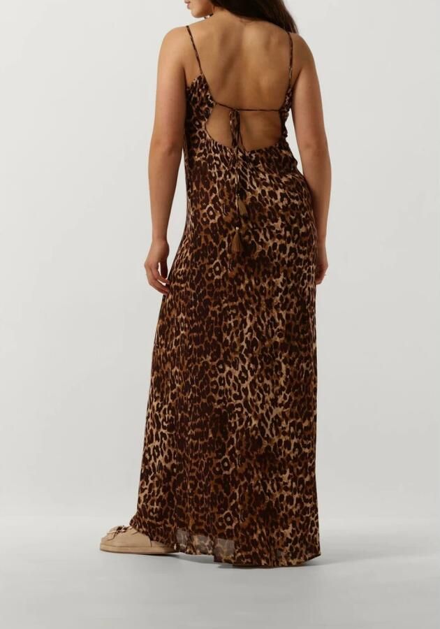 HARPER & YVE maxi jurk LEXIE met panterprint bruin zwart - Foto 2