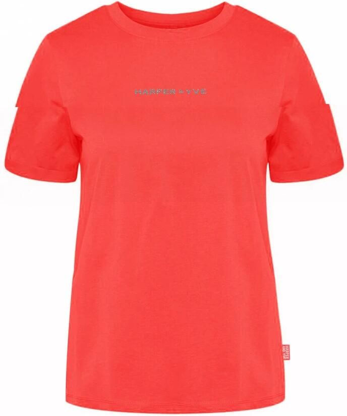 HARPER & YVE Dames Tops & T-shirts Rhinestone-ss Rood - Foto 1