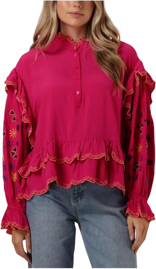 Harper & Yve Rode Joan-Ls Blouse Red Dames - Foto 7