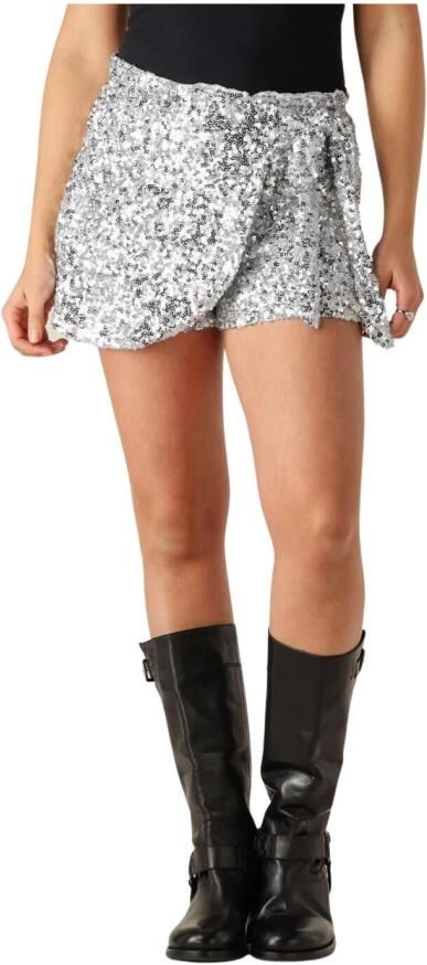 Harper & Yve Zilveren Glitter Minirok Gray Dames - Foto 3