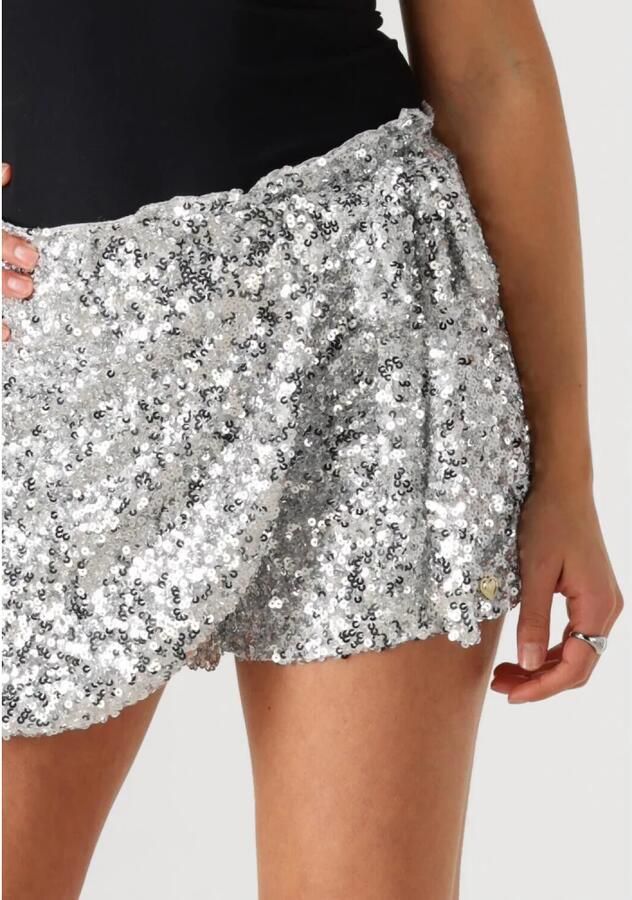Harper & Yve Zilveren Glitter Minirok Gray Dames