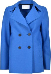 Harris Wharf London Double-Breasted Coats Blauw