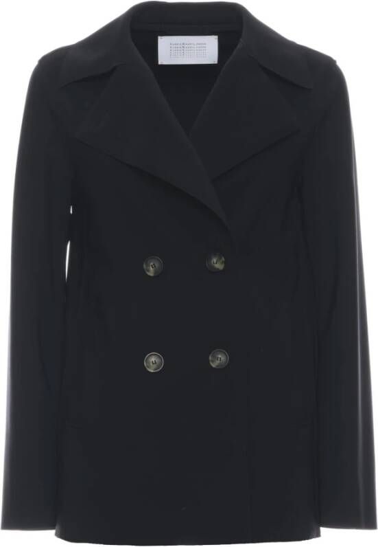 Harris Wharf London Double-Breasted Coats Zwart Dames