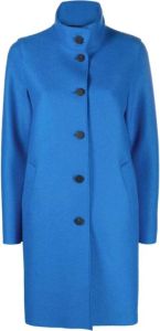 Harris Wharf London EGG Shaped Coat Blauw Dames