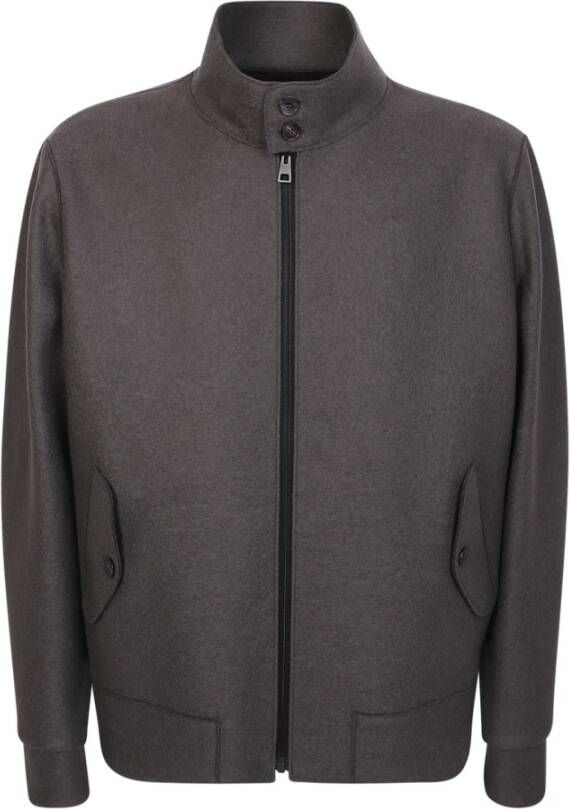 Harris Wharf London Grijze Harrington Jas voor Heren Grijs Heren