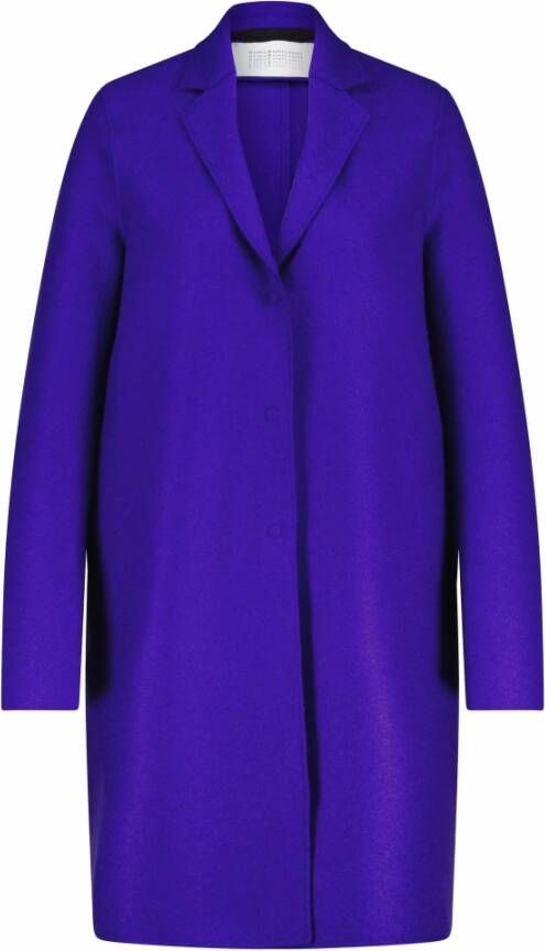 Harris Wharf London Klassieke enkelsluiting jas Purple Dames