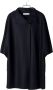Harris Wharf London Gebreide Wol Kimono Cape Black Dames - Thumbnail 1