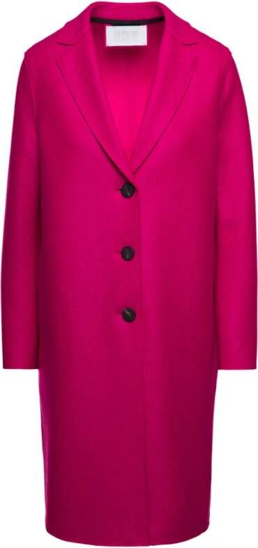 Harris Wharf London Roze Single-Breasted Overjas voor Dames Roze Dames