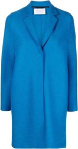 Harris Wharf London Single-Breasted Coats Blauw Dames