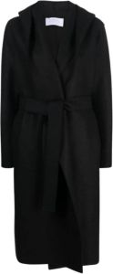 Harris Wharf London Single-Breasted Coats Zwart Dames