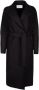 Harris Wharf London Stijlvolle Cappotto Jas Zwart Dames - Thumbnail 1