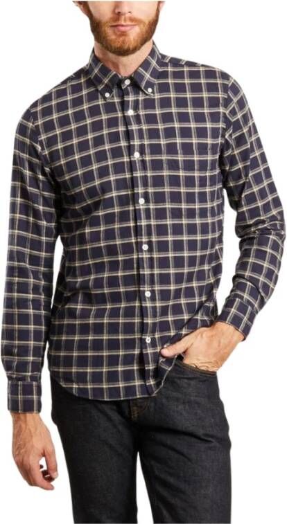 Hartford Casual overhemd Blauw Heren