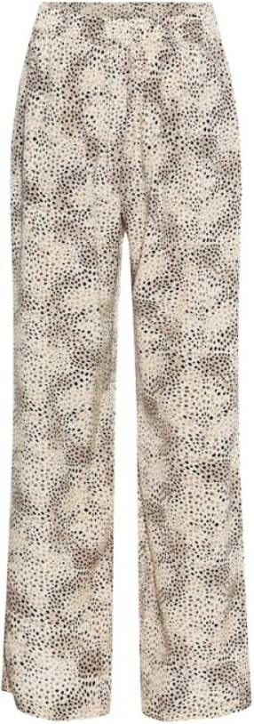 Heartmade Brede broek Beige Dames