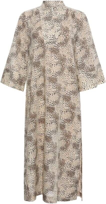 Heartmade Dag Midi -jurk Bruin Dames