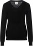 Heartmade Gezellige en stijlvolle gebreide kleding Kela hals trui Zwart Dames - Thumbnail 1