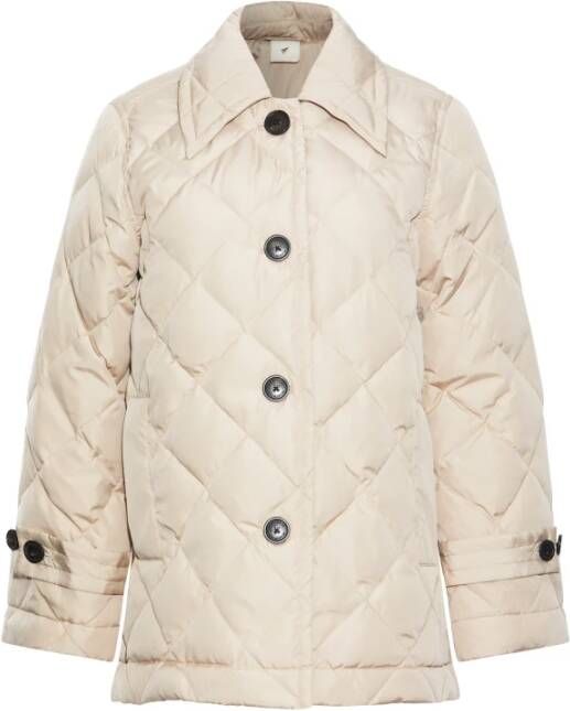Heartmade Lichtgewicht gewatteerde donsjas Beige Dames