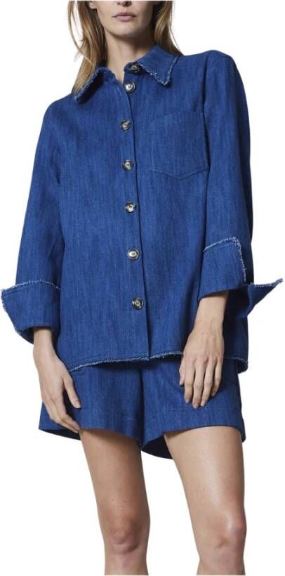 Heartmade Refia Overhemd Blauw Dames