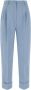 Hebe Studio Chinos Blauw Dames - Thumbnail 1