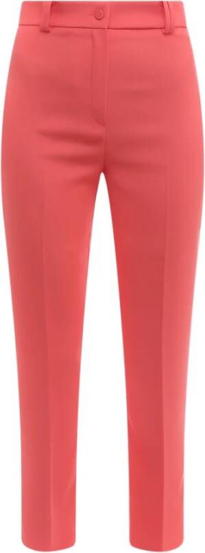 Hebe Studio Cropped Trousers Rood Dames