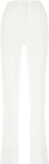 Hebe Studio Slim-fit Trousers White Dames