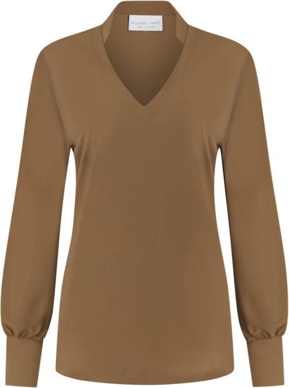 Helena Hart 7369 top goldie transfer mocca Bruin Dames