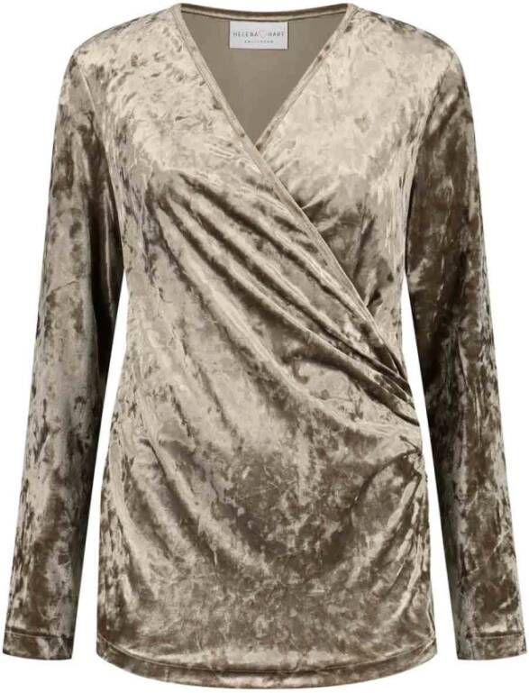 Helena Hart 7463 schat top fluwelen latte Geel Dames