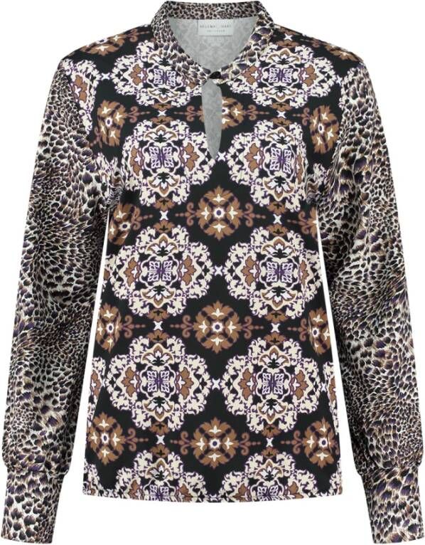 Helena Hart Blouse Top Mix Goblin 7459Gob Paars