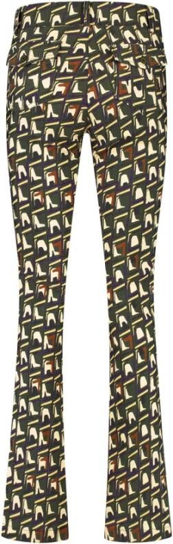 Helena Hart Flex flair printbroek Groen Dames