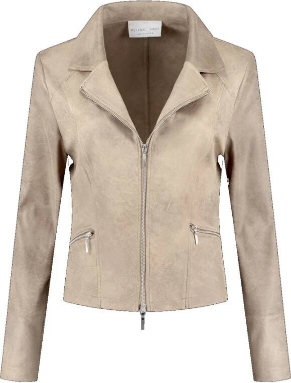 Helena Hart Ritsfietsjack Beige Dames