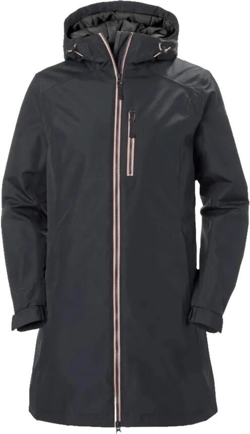Helly Hansen Lange Belfast Jas Waterdicht Elegant Stijlvol Gray Dames