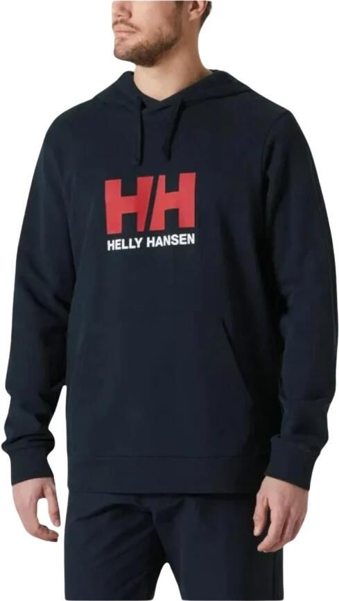 Helly Hansen Navy Blauw Logo Hoodie Blue Heren - Foto 3